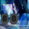 Headset Cover Cushion Replacement 2x Replacement Foam Leather Gaming Headphone Ear Pads for Razer Tiamat 7.1 V2. 