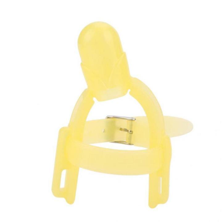 2colors Adjustable Thumb Sucking Finger Protector Silicone Biting Teether for Babies Infant