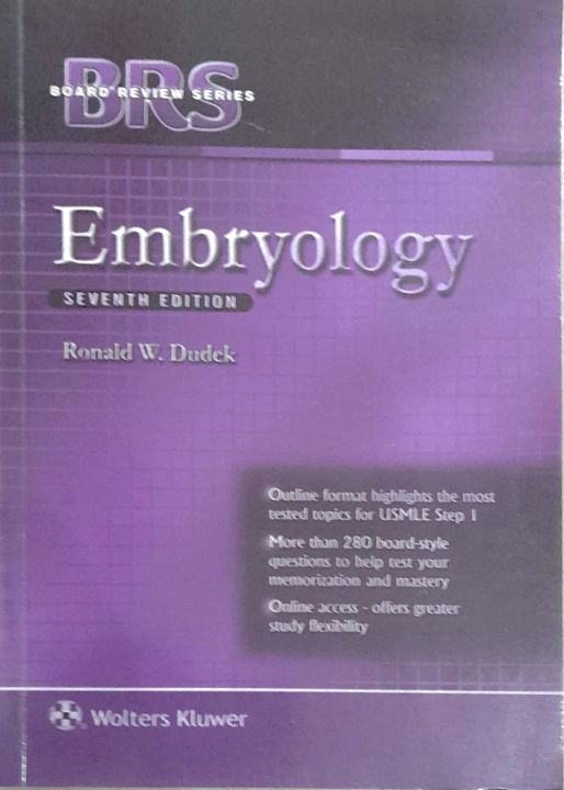 BRS Embryology 7Th Edition By Ronald W. Dudek | Daraz.pk