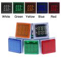 LED Display Voltmeter 22mm AD112-22FVA Square Voltage Current Indicator Digital Dual Display Volt Voltage Tester Meter Parts. 