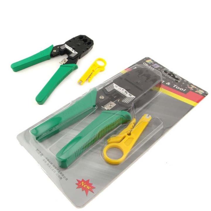 Universal Modular Plug Crimping Tool - Black & Green