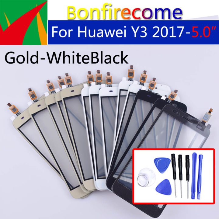 5.0 For Huawei Y3 2017 Touch Screen Digitizer Front Glass Panel For CRO-L02 CRO-L22 CRO-L03 CRO-L23 CRO-U00 Touchscreen