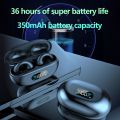 YYK-Q80 Wireless Earbuds Headphones with Earhooks Built-in 350mAh Battery Clip-on Earphone BT5.3 Headset with HiFi Stereo. 