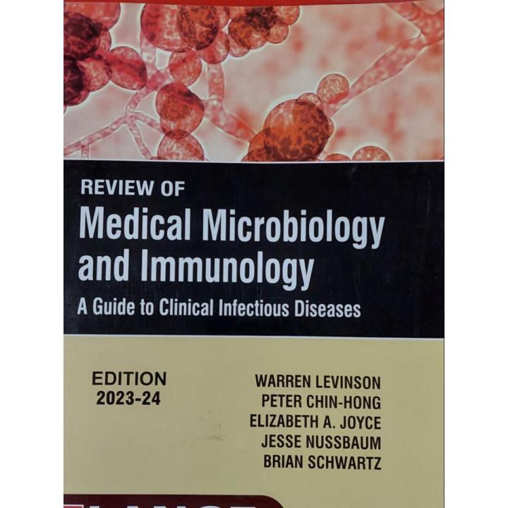 Medical Microbiology and Immunology By WARREN LEVINSON, PETER CHIN-HONG, ELIZABETH A. JOYCE , Levinsin Microbiology , levinsin micro
