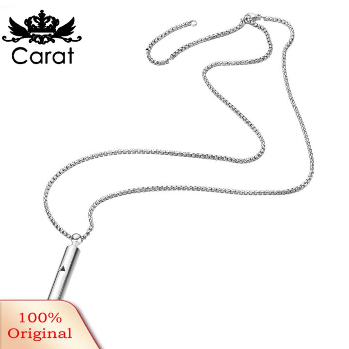 Carat Slow Breathing Necklace Zen Breath Necklace for Stress Relief Inner Peace Calm Meditation Tool for Women Men Teens Anxiety Reduction Pendant Anxiety Relief Breathing Accessory