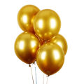 White & Golden Happy Birthday Decoration Theme Set 1 Happy Birthday Foil ,30 Pcs Balloons , 5 Confetti Balloons ,1 Golden Foil Crown  Boys Birthday Supplies. 