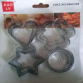 Stainless Steel  Baking Mould Tool Best for Cokies, Biscuit Cutter Vegetable, Fruit Cutter, Candle Making, Etc. DIY Mold Available in Star, Heart, Round & Flower Shape Cutter Baking Mould Tools Art# SS-B Cutter-12PcsK&D-0001. 
