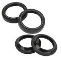 Front Fork Shock Oil Seal, Front Fork Dust Seal Wearproof Replacement for XVS650 V Star for Motorcycle. 