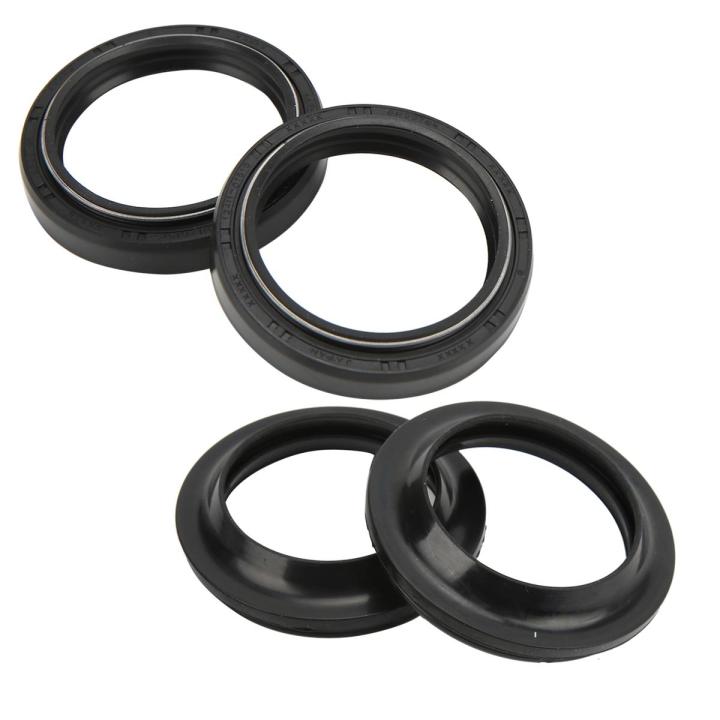 Front Fork Shock Oil Seal, Front Fork Dust Seal Wearproof Replacement for XVS650 V Star for Motorcycle