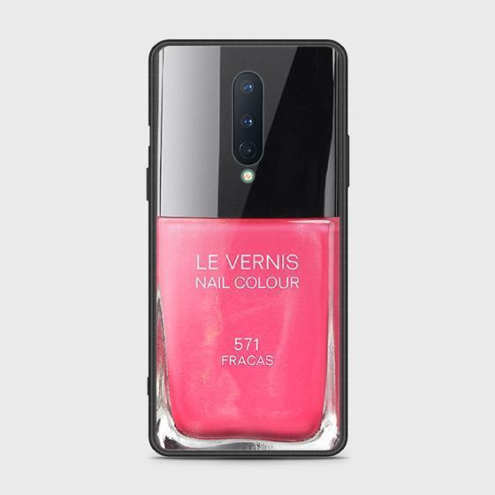 OnePlus 8 Cover - Couleur Au Portable Series - HQ Ultra Shine Premium Infinity Glass Soft Silicon Borders Case
