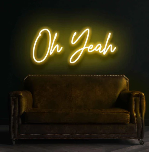 Oh Yeah Neon Sign  Neon lights  Neon lights for room  neon lights for room name  light  lights for decoration   lights for room decoration  Wall Decoration items  Wall Decoration items for home  Neon light  Neon Walls