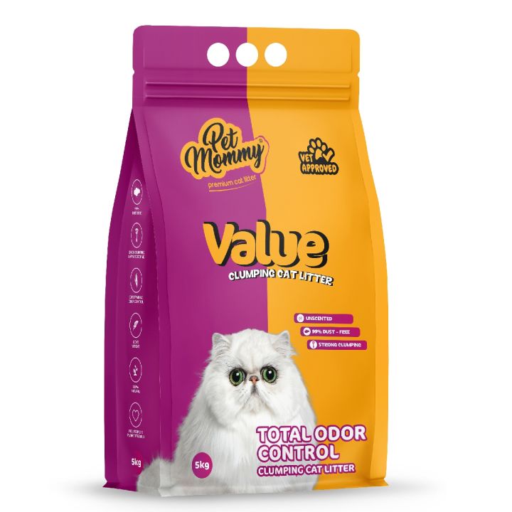 Pet Mommy Value Clumping Cat litter - Best Economical Cat Litter - 99 % Dust Free