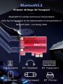 WiFi Card 5400Mbps PCIe WiFi 6E Card, Bluetooth 5.3, Intel WiFi 6E AX210 Chip, Tri-Bands(6GHz/5GHz/2.4GHz) Wireless WiFi 6 Card for PC, Support Windows 11/10(64Bit). 