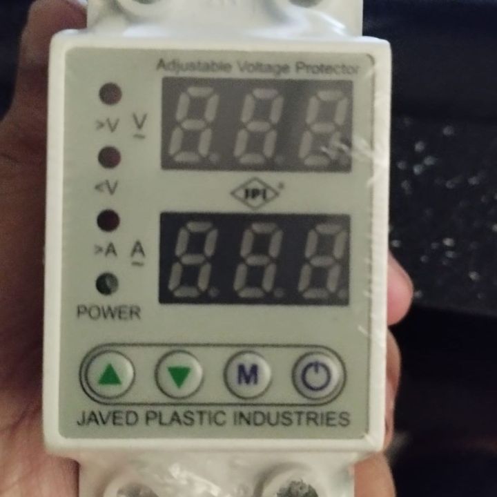 63A JPI Adjustable digital Over Under Voltage Protection Relay Surge Protector Limit Over Current Protection