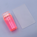 Nail Art Stamp Scraper Polish Print Stencil Silicone Jelly Tools Set. 
