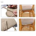 Chair Cushion with Ties Dining Chairs Nonslip Seat Cushion Pad Black Grey. 