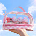 Pencil Case Trendy Cute Girls Pen Bag Big Three Layers Kawaii Stationery Bag for School Supplies Office Organization Art And Craft Storage Gift For Students Travel Stationery Pouch. 