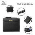 LouisWill Men Wallets Leather Men Bags Short Wallets Bifold Clutch Wallets Crocodile Pattern Wallets Travel Purses Coin Pouch ID Credit Cards Holders for Business, Travel, Office. 