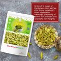 Whole Green Cardamom (Elaichi) 50g Superior Grade - Choti Elachi | Aromatic ilachi | Preservative Free cardamom whole | Large Size green elaichi | Large Size | Aromatic Green Pods, Non-GMO - Perfect for Culinary & Aromatic Uses | Shahkaar Food. 