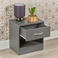 1 Drawer Compact Wooden Bedroom Bedside Cabinet Furniture Nightstand Side Table Customized. 