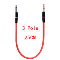 Universal Ipod Aux 4 Pole 3 Pole 3.5mm Male to Male MP3 MP4 AUX Audio Stereo Cable 20cm 30cm. 