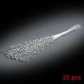 10pcs 4mm Bunch String Artificial Pearl Sticks Bridal Bouquets Beaded Handmade Flower Stem Beads Wedding Party Decor DIY Craft. 
