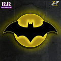 ZF Bat Wooden LED sign, Batman sign light, Bat led sign, Bat LED light Lamp, Comics neon sign, Superhero logo wall art, Batcave LED sign, Comics hero decor. 