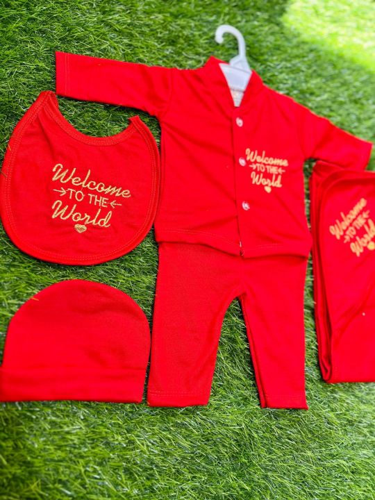 WELCOME%20TO%20THE%20WORLD%20DRESS%20WITH%20WRAPPING%20SHEET%20CAP%20AND%20Bib%20%20-%200%20to%203%20MONTHS%20-%20Image%203