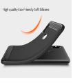 Xiaomi Mi A2 Lite Carbon Fiber Brush Mark Antishock Drop Resistance Silicon Tpu Case Back Cover. 