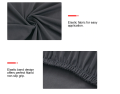Dining Chair Slipcovers- Pack of 4- Cotton Jersey - For Arm Less Chairs by Knit that Fits. 