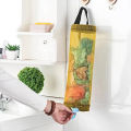 Portable Hanging Garbage Bag Dispenser, Mesh Woven Bag Holder, Wall Mount, Grocery, Kitchen and Toilet Organizer, Home Storage (2 piece set). 