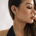 Non Piercing Clip On Thin Nose Pin Elegant Nostril Body Jewelry Nose Clip Chain Fake Nostril Piercing Clip Ethnic Body Jewelry Personality. 