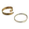 【Hot demand】Butterfly Alloy Cuff Bangle Bracelets for Women Hollow Out Musical Note Wide Open Arm Cuff Wrist Accessory Leaves Women Arm Chain Party.
