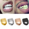 New Rock Unisex Hip Hop Gold Teeth Set Teeth Mold Kit Single Tooth Caps Solid Grillz Grill. 