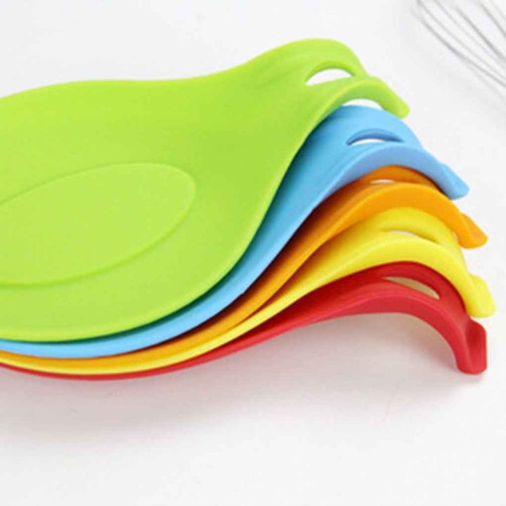 1Pcs%20Silicone%20Spoon%20Rest%20Heat%20Resistant%20Utensil%20Holder%20Cooking%20Tool%20Rest%20Pad%20Grade%20Silica%20Gel%20Spoon%20-%20Image%204
