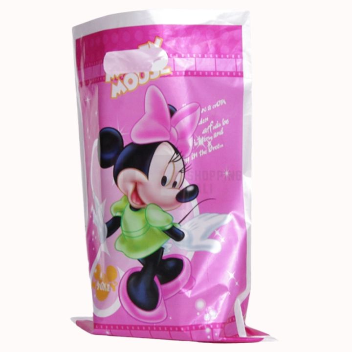 Minnie Mouse Goody Bags - 10 x 6 Inch - Gift Bags - Minnie Mouse Themed Party - Pink - Girls - Pack Of 10
