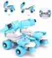 Adjustable Size Children Roller Skates Double Row 4 Wheels Skating Shoes. 