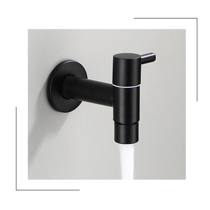 Wall Faucets Bathroom Sink-1 x faucet
1 x decorative cover-black