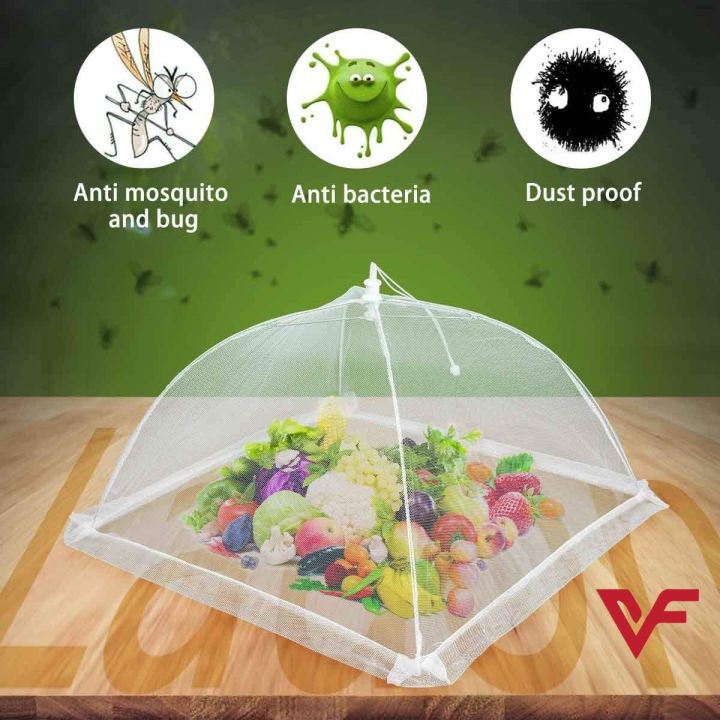 Large Pop-Up Mesh Screen Food Cover Tent Umbrella Reusable And Collapsible Outdoor Picnic Food Net Umbrella Food Covers Mesh Food Cover Net Foldable Mesh for Outdoors  Picnics, BBQ, Camping & Outdoor Cooking, Collapsible and ReusableLarge Pop-Up Mesh Scre