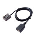 Car Aux USB Cable Adapter Female Port Extension Wire for Honda Civic Jazz CR-V Accord Stereo MP3 Interface Car Accessories. 