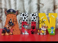 3D Block Letters Decorative (All Themes Available) Thermocol based. 