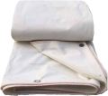 Heavy Duty Off white Tarpal Canvas Tarpaulin.100% waterproof with hooks on every 3 feet distance on sides and double stitched edge to edge borders.. 