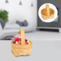 20pcs Small Basket With Handles Woven Baskets Wooden Decorative Empty Baskets For Gifts Small Wicker Baskets For Party Favors. 