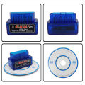 Super Mini ELM327 Bluetooth V2.1 OBD2 Car Diagnostic Tool ELM 327 Bluetooth For Android/Symbian For OBDII Protocol. 