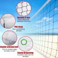 Premium Volleyball Net 32 Inch – Heavy Duty Parachute & Steel Wire Sports Net for Outdoor/Indoor Play | Professional Training & Match Quality | Long-Lasting Durable Volleyball Equipment. 