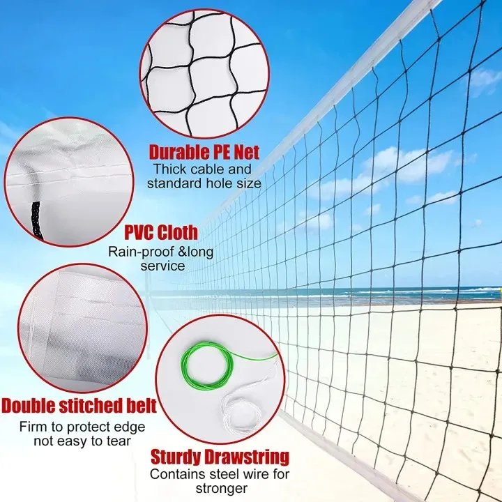 Premium%20Volleyball%20Net%2032%20Inch%20%E2%80%93%20Heavy%20Duty%20Parachute%20&%20Steel%20Wire%20Sports%20Net%20for%20Outdoor/Indoor%20Play%20%7C%20Professional%20Training%20&%20Match%20Quality%20%7C%20Long-Lasting%20Durable%20Volleyball%20Equipment%20-%20Image%203