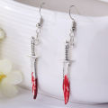 Drop Earrings Punk Style Horrible Blood Scissors Hook Earrings. 
