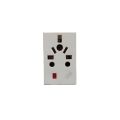 Multi Plug Socket with Fuse, Power Plug / Round Two Pin Plug to Universal Socket Converter. 