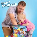 Mega Blocks Big Building Bag Building Set With 80+ colorful Building Blocks, and 1 Storage Bag, Best Toy Gift For Ages 1 and up. 