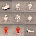 Miniatures Spacecraft Model Figurine Astronaut Mini Space Vehicle Rover Space Spaceship DIY Model Action Figures Home Decoration. 